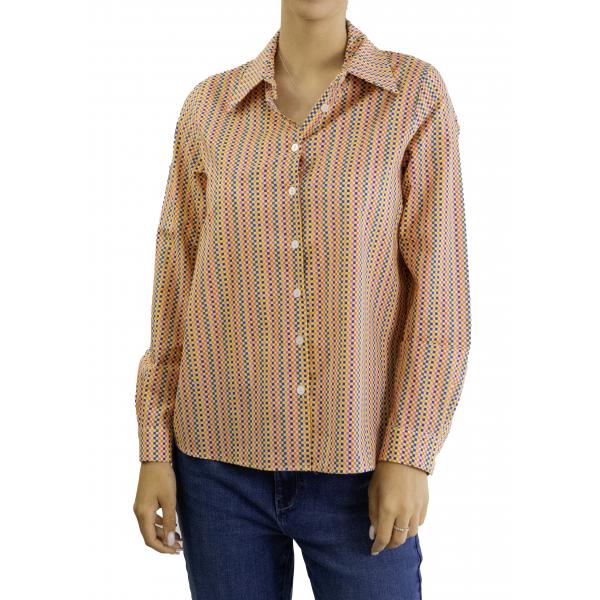 Camicia fantasia in cotone 